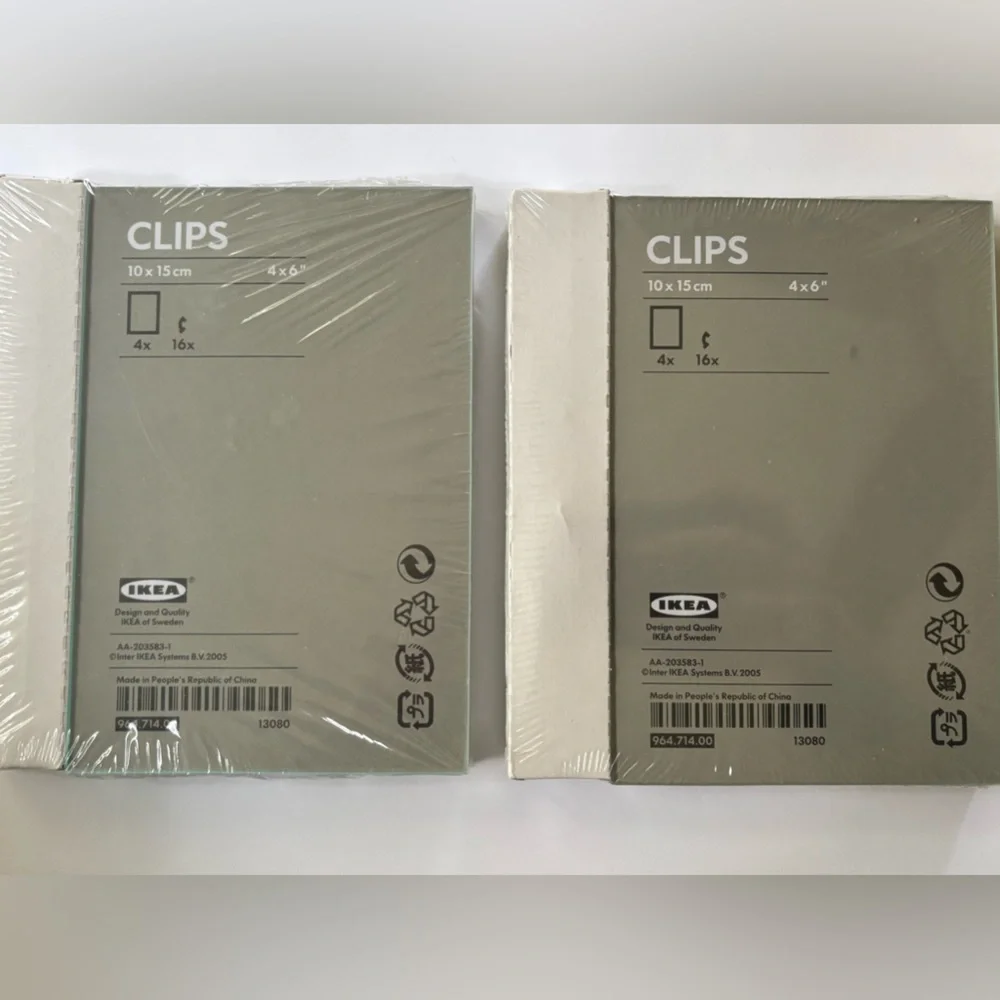 IKEA Clips Gray Photo Frame Set (2)